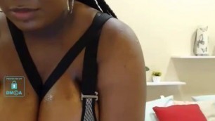 beautiful ebony girl with huge tits