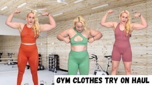 Muscle MILF Gym Clothes try on Haul
