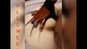 Black Freddy Krueger eats pussy /Halloween