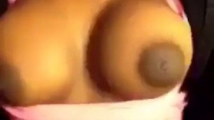 Ebony teen with perfect tits