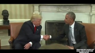 Donald Trump + Obama with huge ass giving horny speech after dirty meeting