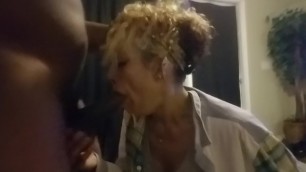 Face fucking unloading in her mouth