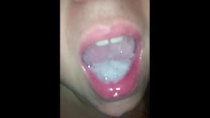 White Girl Sucks On Black Dick Until She Gets Cum In Mouth