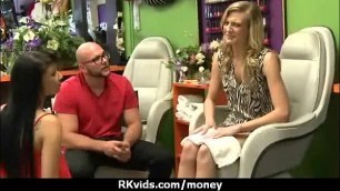 Stunning Euro Teen Gets Talked In To Giving A Blowjob For Cash 25