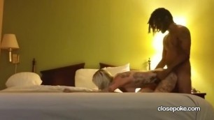 Crazy Tattooed White Girl Loves Black Cock