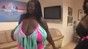 2 black bbw,1 white cock