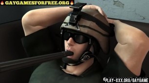 3d cartoon soldier gets fucked - funny 3d gay game