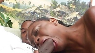 Curvaceous black gal was pounded by black man with big cock