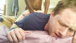 Gay getting pounded from behind