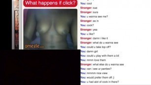 ebony girl shows all on omegle chat